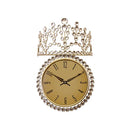 壁時計 壁掛け ティアラ モチーフ デザイン 北欧 ヨーロピアン おしゃれ ガーリー 姫系 ロマン かわいい ウォールクロック クラシック 【納期C】【akz-ygz19-0765】