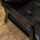 ソファ 一人掛け ブラック 黒 ホワイト 白 1人掛け シンプル おしゃれ PVC レザー 合成 革 ひじ掛け 肘付き レトロ モダン インテリア 【納期B】【axp64bk】