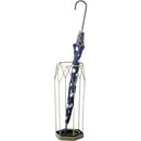 傘たて 傘立て おしゃれ アンティーク調 モダン スタイリッシュ 外 屋内 玄関 スチール 芸術的 アート コンパクト スリム 黒 トレー トレイ 水受け皿 取り外し可 【納期B】【azm-akb-436】