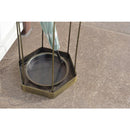 傘たて 傘立て おしゃれ アンティーク調 モダン スタイリッシュ 外 屋内 玄関 スチール 芸術的 アート コンパクト スリム 黒 トレー トレイ 水受け皿 取り外し可 【納期B】【azm-akb-436】