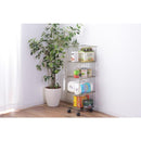 収納ワゴン 4段 キャスター付きラック リビング 棚 収納ラック 収納棚 ランドリー リビング スチールラック スタイリッシュ おしゃれ インダストリアル 【納期B】【azm-akb-439】