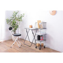 収納ワゴン 4段 キャスター付きラック リビング 棚 収納ラック 収納棚 ランドリー リビング スチールラック スタイリッシュ おしゃれ インダストリアル 【納期B】【azm-akb-439】