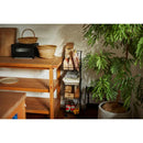 収納ワゴン 4段 キャスター付きラック リビング 棚 収納ラック 収納棚 ランドリー リビング スチールラック スタイリッシュ おしゃれ インダストリアル 【納期B】【azm-akb-439】