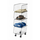 収納ワゴン 4段 キャスター付きラック リビング 棚 収納ラック 収納棚 ランドリー リビング スチールラック スタイリッシュ おしゃれ インダストリアル 【納期B】【azm-akb-439】