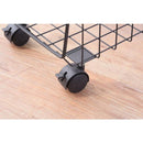 収納ワゴン 4段 キャスター付きラック リビング 棚 収納ラック 収納棚 ランドリー リビング スチールラック スタイリッシュ おしゃれ インダストリアル 【納期B】【azm-akb-439】