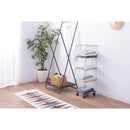 収納ワゴン 4段 キャスター付きラック リビング 棚 収納ラック 収納棚 ランドリー リビング スチールラック スタイリッシュ おしゃれ インダストリアル 【納期B】【azm-akb-439】