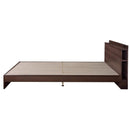 ベッドフレーム すのこ コンセント付き シングル ヘッドボード シングル 収納スペース 【納期A】【azm-b-81s-br】