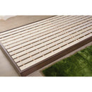 ベッドフレーム すのこ コンセント付き シングル ヘッドボード シングル 収納スペース 【納期A】【azm-b-81s-br】