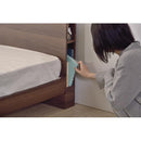 ベッドフレーム すのこ コンセント付き シングル ヘッドボード シングル 収納スペース 【納期A】【azm-b-81s-br】