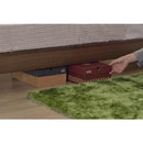 ベッドフレーム すのこ コンセント付き シングル ヘッドボード シングル 収納スペース 【納期A】【azm-b-81s-br】