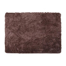 ラグ マット 130×185cm ラグマット 絨毯 長方形 ふわふわ シャギー もこもこ おしゃれ 無地 ベージュ ブラウン 茶色 インテリア 床材 敷物 【納期B】【azm-blf-130】