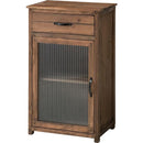 ガラスキャビネット キャビネット 収納 棚 扉付き ガラス戸 引き出しあり おしゃれ 北欧 ヴィンテージ風 【納期A】【azm-ccr-108】