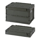 収納ボックス 大型 おしゃれ グリッドコンテナ 蓋つき 収納 折畳み 薄型 かっこいい アメリカン リビング ガレージ 【納期B】【azm-cf-s51nr】