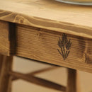 ダイニングテーブル カントリー調 引き出し付き 天然木製 装飾 脚 【納期A】【azm-cfs-771】