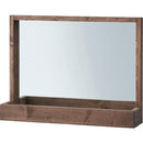 ミラー 卓上ミラー 鏡 長方形 ナチュラル 木製 木目 【納期A】【azm-cfs-844】