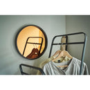 サイドテーブル ナイトテーブル 折り畳み 折りたたみ ラウンドテーブル トレー ミラー 鏡 天板 壁掛け ソファサイド ベッドサイド 丸型 おしゃれ 高級感 円形 【納期B】【azm-cir-501】