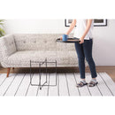 サイドテーブル ナイトテーブル 折り畳み 折りたたみ ラウンドテーブル トレー ミラー 鏡 天板 壁掛け ソファサイド ベッドサイド 丸型 おしゃれ 高級感 円形 【納期B】【azm-cir-501】