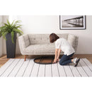 ラウンドトレーテーブル 円形 天板 鏡 ミラー サイドテーブル ナイトテーブル 折りたたみ 折り畳み 天板取り外し ソファサイド ベッドサイド 丸型 高級感 【納期A】【azm-cir-502】