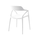 ダイニングチェア シンプル 黒 ブラック 白 ホワイト 椅子 単品 1脚 スリム スタイリッシュ モダン アート デザイン カフェ風 北欧 都会的 アーバン 【納期A】【azm-cl-481】