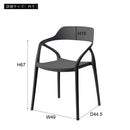 ダイニングチェア シンプル 黒 ブラック 白 ホワイト 椅子 単品 1脚 スリム スタイリッシュ モダン アート デザイン カフェ風 北欧 都会的 アーバン 【納期A】【azm-cl-481】