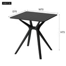 サイドテーブル 70×70cm 正方形 シンプル スタイリッシュ モダン おしゃれ 黒 ブラック 白 ホワイト デザイン インテリア リビング ダイニング 1人暮らし 【納期A】【azm-cl-484】