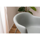 ダイニングチェア 北欧 アームチェア 1人掛け カーブ デザイン 肘掛け ひじ掛け 肘付き おしゃれ 湾曲 くすみ アースカラー カフェ風 椅子 ベージュ グリーン 緑 【納期A】【azm-cl-489】