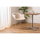 ダイニングチェア 北欧 アームチェア 1人掛け カーブ デザイン 肘掛け ひじ掛け 肘付き おしゃれ 湾曲 くすみ アースカラー カフェ風 椅子 ベージュ グリーン 緑 【納期A】【azm-cl-489】