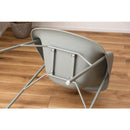 ダイニングチェア 北欧 アームチェア 1人掛け カーブ デザイン 肘掛け ひじ掛け 肘付き おしゃれ 湾曲 くすみ アースカラー カフェ風 椅子 ベージュ グリーン 緑 【納期A】【azm-cl-489】