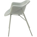 ダイニングチェア 北欧 アームチェア 1人掛け カーブ デザイン 肘掛け ひじ掛け 肘付き おしゃれ 湾曲 くすみ アースカラー カフェ風 椅子 ベージュ グリーン 緑 【納期A】【azm-cl-489】