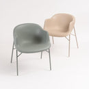 ダイニングチェア 北欧 アームチェア 1人掛け カーブ デザイン 肘掛け ひじ掛け 肘付き おしゃれ 湾曲 くすみ アースカラー カフェ風 椅子 ベージュ グリーン 緑 【納期A】【azm-cl-489】