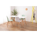 ダイニングチェア 北欧 椅子 脚 木製 天然木 おしゃれ カントリー調 モダン スタイリッシュ デザイン ナチュラル グリーン 緑 ホワイト 白 肘なし ひじ掛けなし 【納期A】【azm-cl-501】