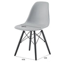 ダイニングチェア 北欧 椅子 脚 木製 天然木 おしゃれ シェル型チェア インテリア モダン スタイリッシュ デザイン 黒 ブラック グレー ホワイト 白 肘なし 【納期A】【azm-cl-502】