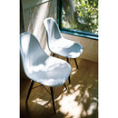 ダイニングチェア 北欧 椅子 脚 木製 天然木 おしゃれ シェル型チェア インテリア モダン スタイリッシュ デザイン 黒 ブラック グレー ホワイト 白 肘なし 【納期A】【azm-cl-502】