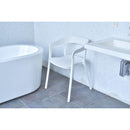 ダイニングチェア ガーデンチェア 椅子 グレー ホワイト 白 シンプル スタイリッシュ 背もたれ カーブ ガーデニング 庭 テラス ベランダ 屋上 ガレージ 【納期A】【azm-cl-504】