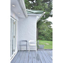 ダイニングチェア ガーデンチェア 椅子 グレー ホワイト 白 シンプル スタイリッシュ 背もたれ カーブ ガーデニング 庭 テラス ベランダ 屋上 ガレージ 【納期A】【azm-cl-504】