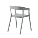 ダイニングチェア ガーデンチェア 椅子 グレー ホワイト 白 シンプル スタイリッシュ 背もたれ カーブ ガーデニング 庭 テラス ベランダ 屋上 ガレージ 【納期A】【azm-cl-504】