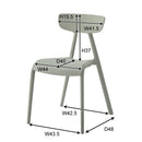 ダイニングチェア 椅子 リビング 食卓 曲線 個性的 おしゃれ カフェ 軽量 持ち運び スタッキング可能 収納 かわいい 緑 グリーン 黄色 イエロー 白 ホワイト 【納期A】【azm-cl-506】