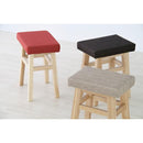 スツール 椅子 かわいい インテリア 小型 リビング 玄関 おしゃれ 北欧 天然木 木製 クッション座面 オシャレ ベージュ 茶色 赤 青 腰掛け 【納期A】【azm-cl-785cbe】