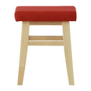 スツール 椅子 かわいい インテリア 小型 リビング 玄関 おしゃれ 北欧 天然木 木製 クッション座面 オシャレ ベージュ 茶色 赤 青 腰掛け 【納期A】【azm-cl-785cbe】