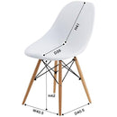 椅子 ダイニングチェア 白 ホワイト 黒 ブラック おしゃれ デザイナーズ インテリア 【納期A】【azm-cl-793cbk】