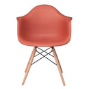 椅子 ダイニングチェア 肘掛付き 白 ホワイト 黒 ブラック オレンジ おしゃれ デザイナーズ インテリア 【納期A】【azm-cl-799bk】