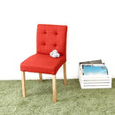 ダイニングチェア 1脚 単品 北欧 おしゃれ 椅子 布地 ファブリック 肘なし 肘掛け無し ベージュ ブラウン 赤 レッド かわいい シンプル 合わせやすい 【納期A】【azm-cl-812c】