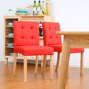 ダイニングチェア 1脚 単品 北欧 おしゃれ 椅子 布地 ファブリック 肘なし 肘掛け無し ベージュ ブラウン 赤 レッド かわいい シンプル 合わせやすい 【納期A】【azm-cl-812c】
