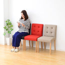 ダイニングチェア 1脚 単品 北欧 おしゃれ 椅子 布地 ファブリック 肘なし 肘掛け無し ベージュ ブラウン 赤 レッド かわいい シンプル 合わせやすい 【納期A】【azm-cl-812c】