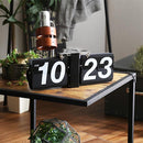 置き時計 壁掛け時計 おしゃれ アナログ表示 数字 大きい 見やすい インテリアクロック パタパタ機能 【納期B】【azm-clk-118】