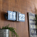 置き時計 壁掛け時計 おしゃれ アナログ表示 数字 大きい 見やすい インテリアクロック パタパタ機能 【納期B】【azm-clk-118】