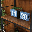 置き時計 壁掛け時計 おしゃれ アナログ表示 数字 大きい 見やすい インテリアクロック パタパタ機能 【納期B】【azm-clk-118】