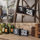 置き時計 壁掛け時計 おしゃれ アナログ表示 数字 大きい 見やすい インテリアクロック パタパタ機能 【納期B】【azm-clk-118】