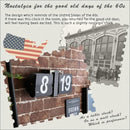 置き時計 壁掛け時計 おしゃれ アナログ表示 数字 大きい 見やすい インテリアクロック パタパタ機能 【納期B】【azm-clk-118】