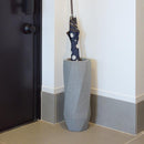 傘立て スリム 陶器 おしゃれ 屋外 室内 外置き 内置き 北欧 傘たて 筒状 デザイン お洒落 芸術的 【納期B】【azm-cly-11】